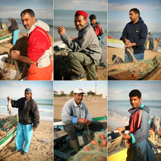 Vissers in Tunesië
